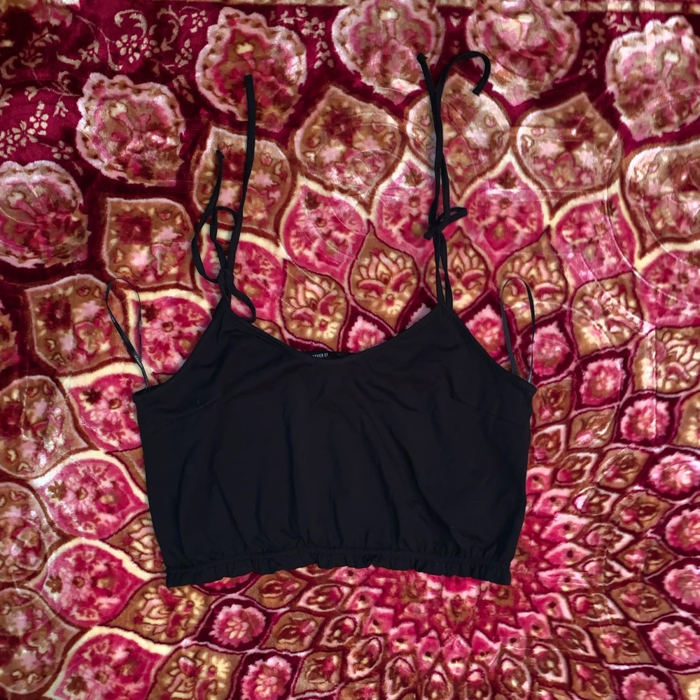 Black crop top